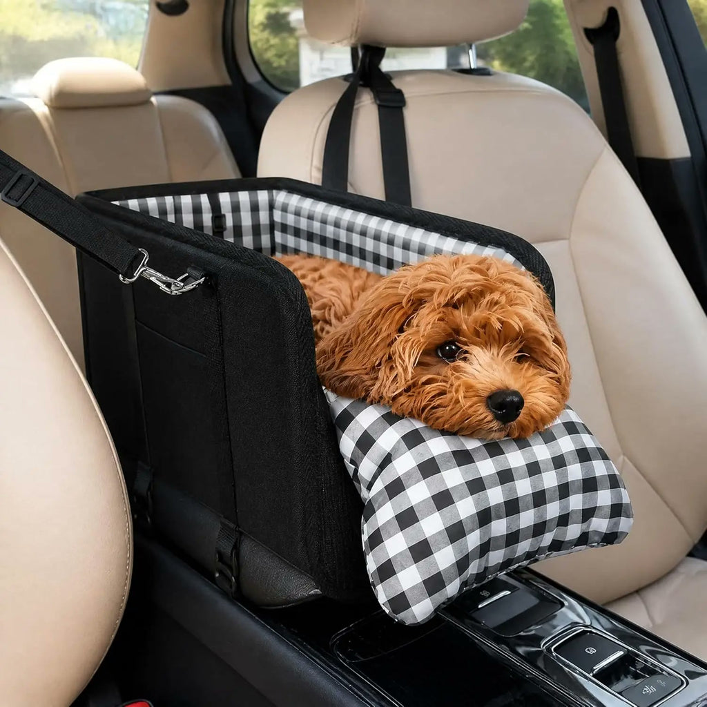 Console Dog Car Seat - Booster Seat for Small Dogs & Cats