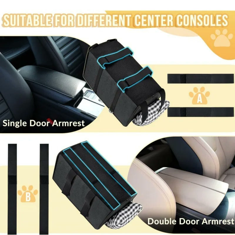 Console Dog Car Seat - Booster Seat for Small Dogs & Cats